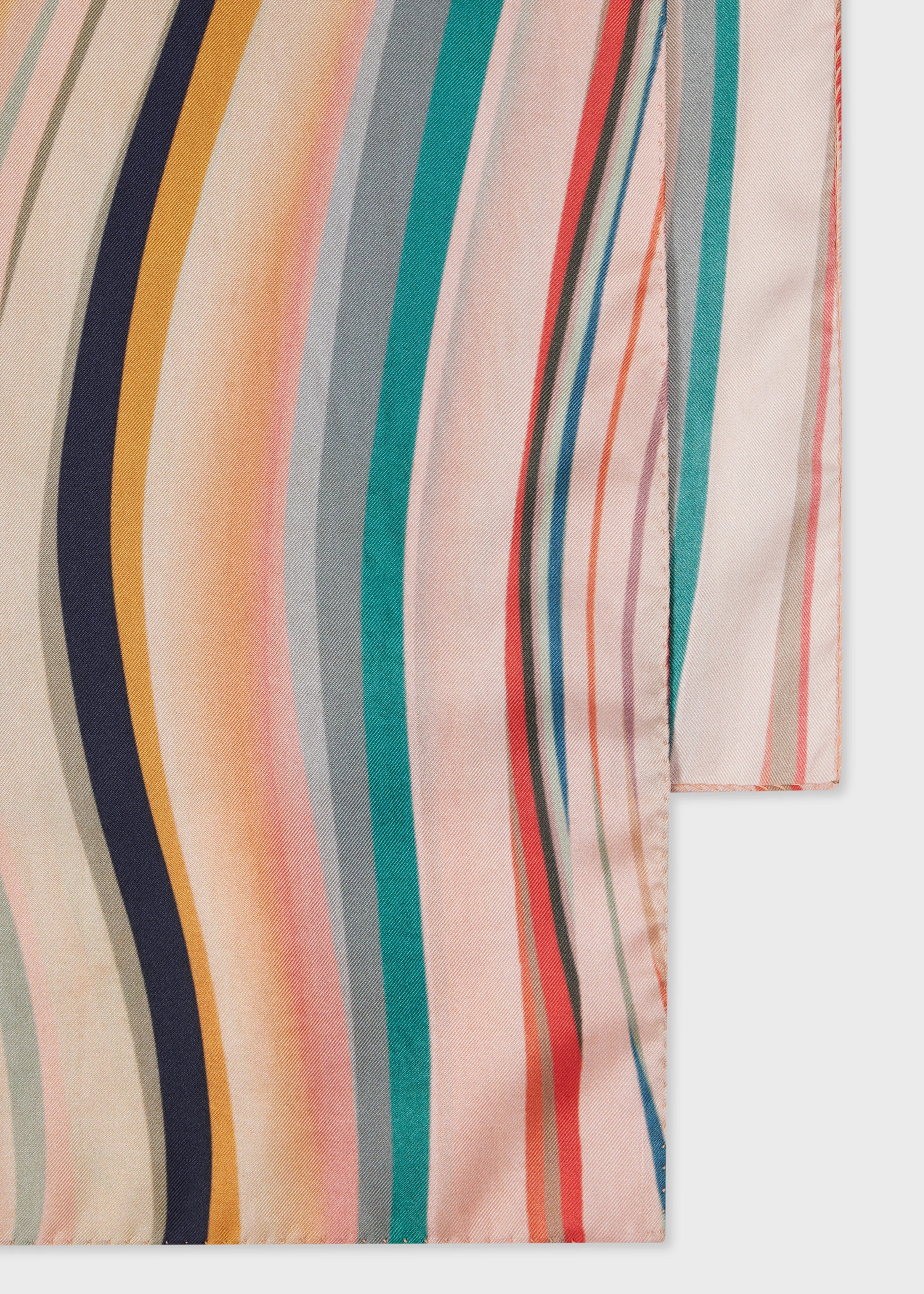 Paul Smith 'Swirl' Silk Twill Scarf