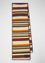 Load image into Gallery viewer, Paul Smith Merino Wool 'Signature Stripe' Scarf Multicolour
