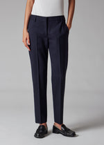 Load image into Gallery viewer, Paul Smith &#39;A Suit To Travel In&#39; Tapered-Fit Wool Trousers Navy
