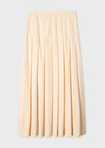 Load image into Gallery viewer, Paul Smith Pleated Cotton-Blend Skirt Cream
