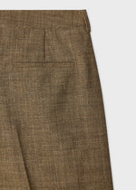 Load image into Gallery viewer, Paul Smith Wool Mix Textured Wide-Leg Trousers Brown
