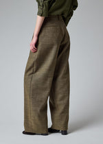 Load image into Gallery viewer, Paul Smith Wool Mix Textured Wide-Leg Trousers Brown
