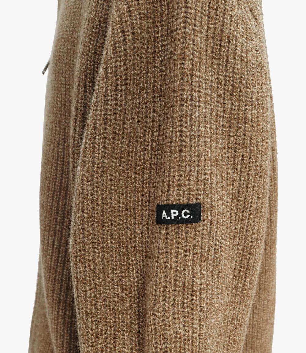 A.P.C. Heath Cardigan Chestnut Brown