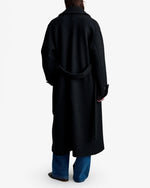 Load image into Gallery viewer, A.P.C. Oversized Coat In Boiled Italian Wool Black
