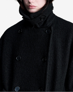Load image into Gallery viewer, A.P.C. Oversized Coat In Boiled Italian Wool Black

