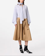 Load image into Gallery viewer, MSGM Striped Poplin And Gabardine Bow Tie Dress
