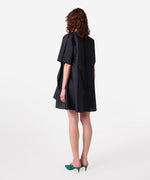 Load image into Gallery viewer, MSGM Techno Nylon Dress With Ruffle Black
