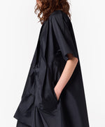 Load image into Gallery viewer, MSGM Techno Nylon Dress With Ruffle Black
