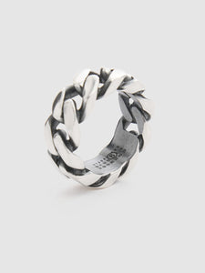 MM6 Maison Margiela Minimal Logo Curb Ring