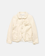 Load image into Gallery viewer, Comme Des Garçons Rose Pocket Jacket Ecru
