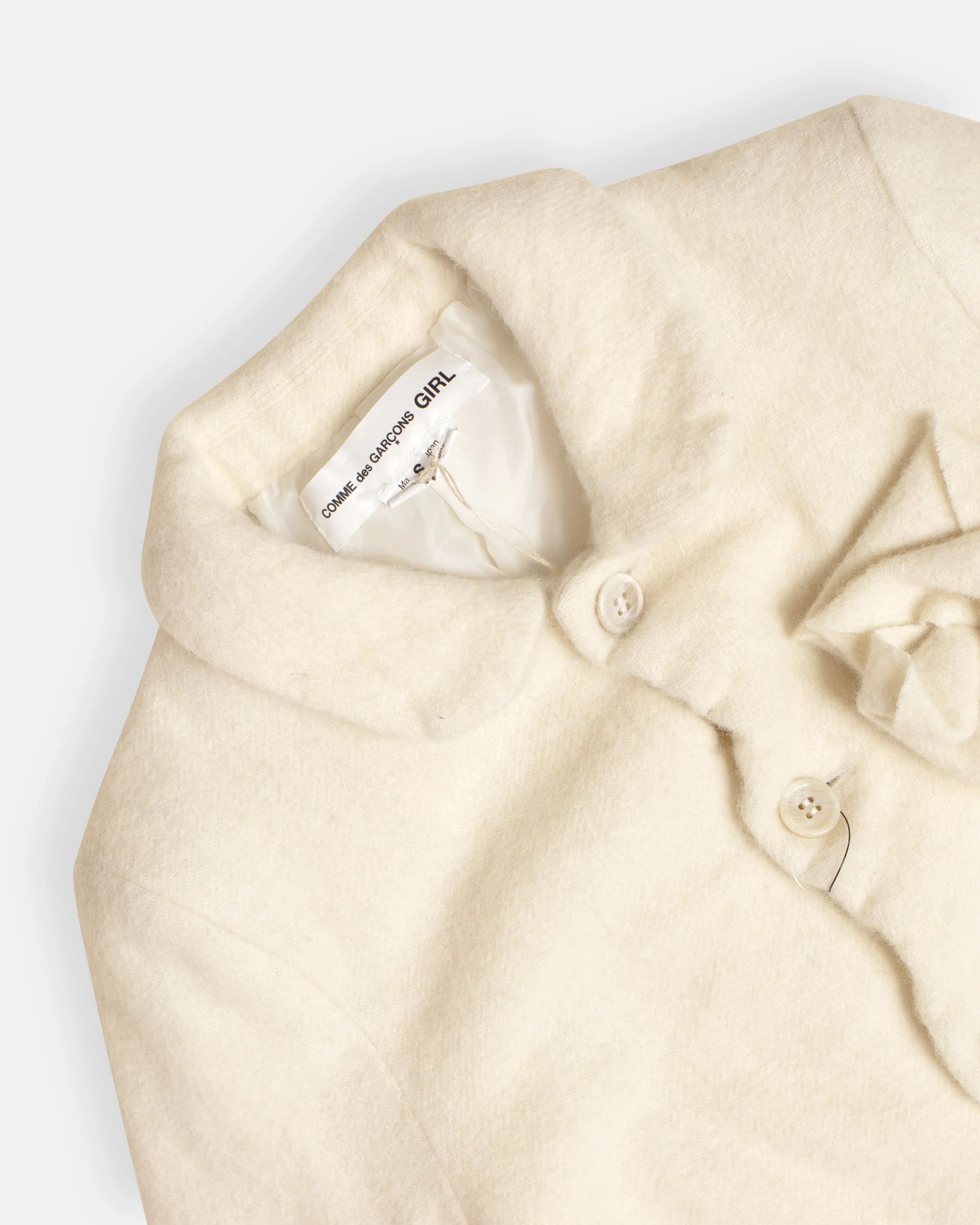 Comme Des Garçons Rose Pocket Jacket Ecru