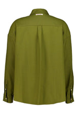 Load image into Gallery viewer, Marni Two-Toned Virgin Wool Shirt Brown Green
