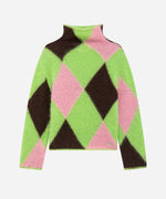 Load image into Gallery viewer, MSGM Mohair Blend Sweater With Argyle Pattern
