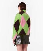 Load image into Gallery viewer, MSGM Mohair Blend Sweater With Argyle Pattern
