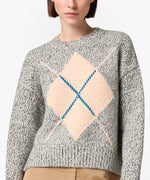 Load image into Gallery viewer, MSGM Wool Blend Sweater With Argyle Pattern
