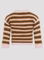 Load image into Gallery viewer, Marni Striped Cropped Wool Cardigan
