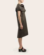 Load image into Gallery viewer, MM6 Maison Margiela Neck Detail Dress Grey
