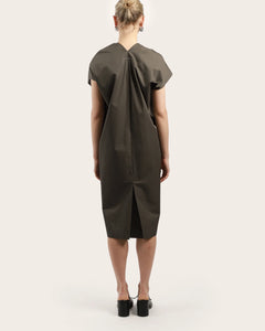 MM6 Maison Margiela Neck Detail Dress Grey