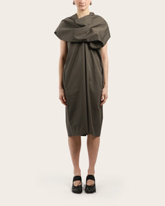 MM6 Maison Margiela Neck Detail Dress Grey