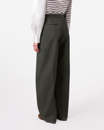 Load image into Gallery viewer, MSGM Gabardine Trousers With Double Panels Dark Green
