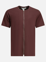 Load image into Gallery viewer, Comme des Garçons Zipper Crew Neck T-Shirt Bordeaux
