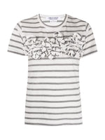 Load image into Gallery viewer, Striped and Ruffled T-shirt
