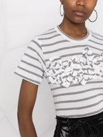 Load image into Gallery viewer, Striped and Ruffled T-shirt
