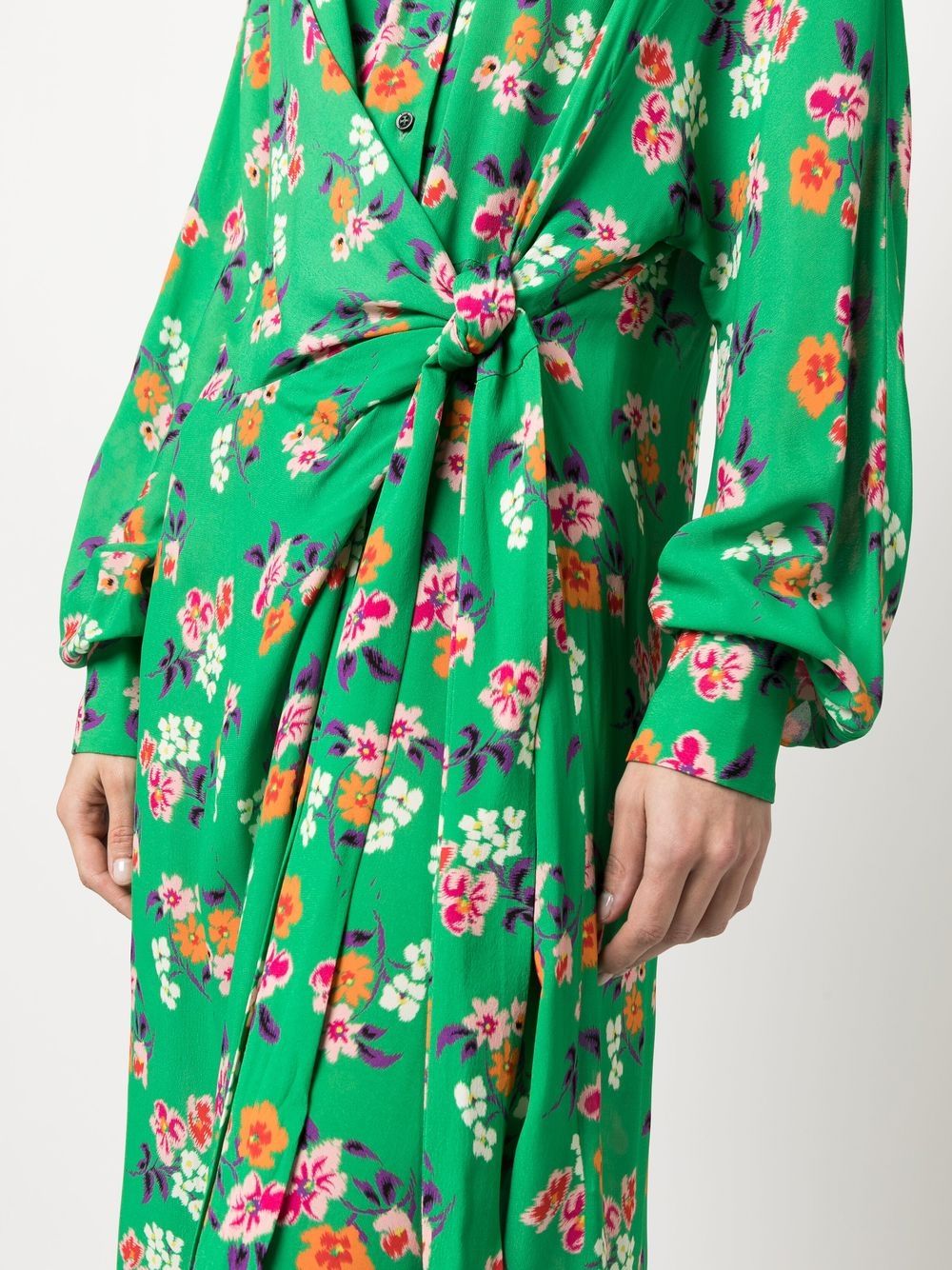 MSGM Floral Blouse Dress