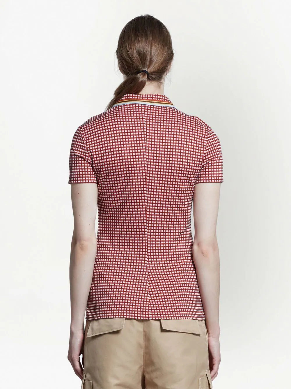 Marni Red Checkered Blouse