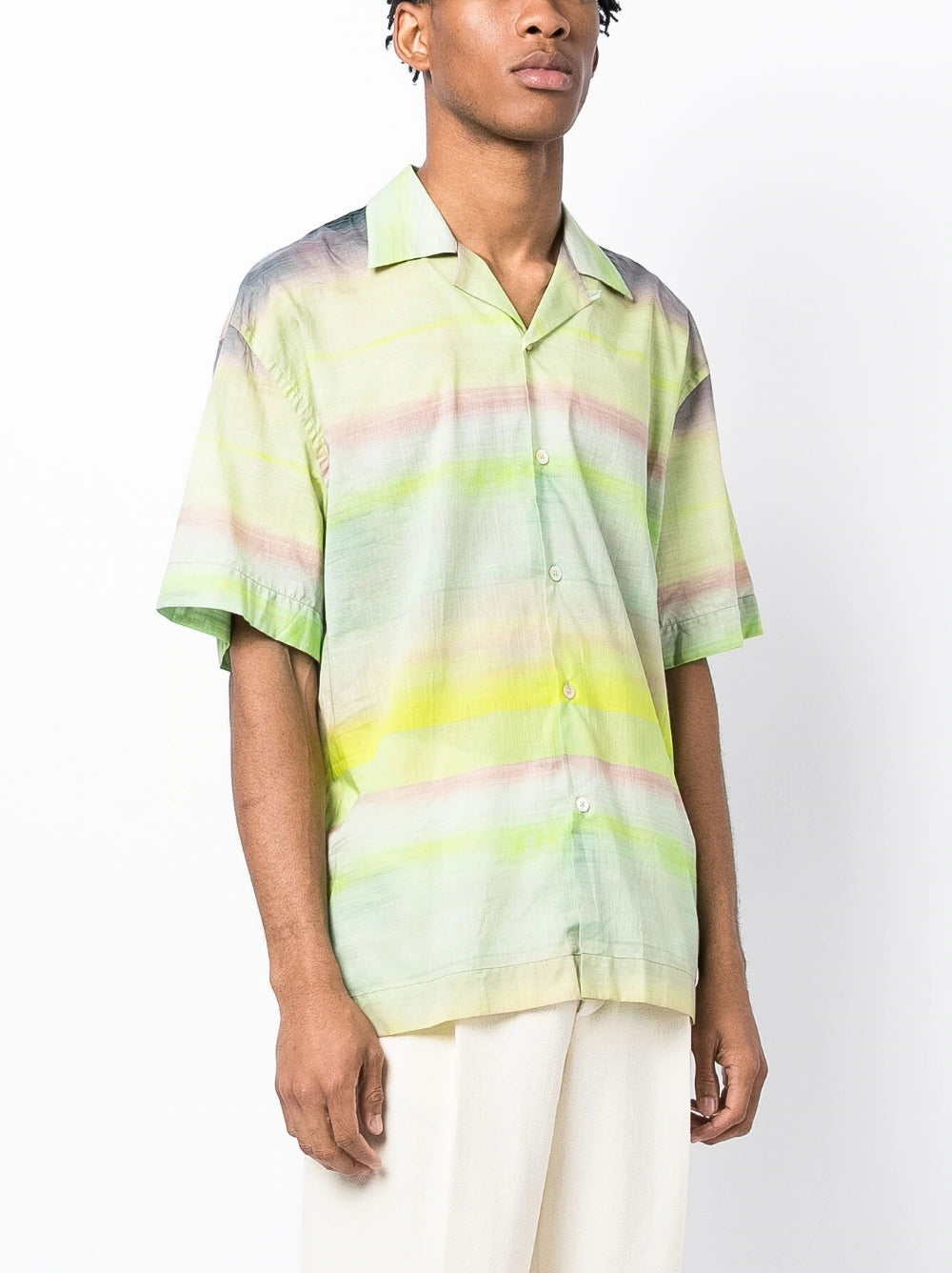 Paul Smith Green/Yellow Striped Shirt