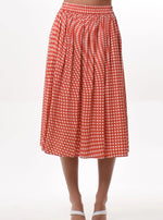 Load image into Gallery viewer, Just in Case Red Checkered Skirt
