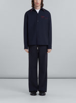 Load image into Gallery viewer, Marni Blue Straight-Leg Trousers
