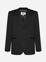 Load image into Gallery viewer, MM6 Wool-Blend Single-Breasted Blazer

