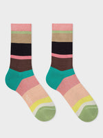 Load image into Gallery viewer, Women&#39;s Pink Stripe Socks
