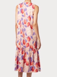 P Smith Sleeveless Lemon Print Dress - Pink